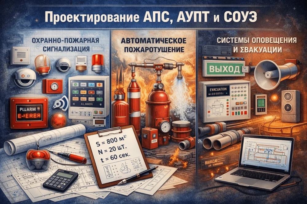 Проектирование АПС АУПТ СОУЭ